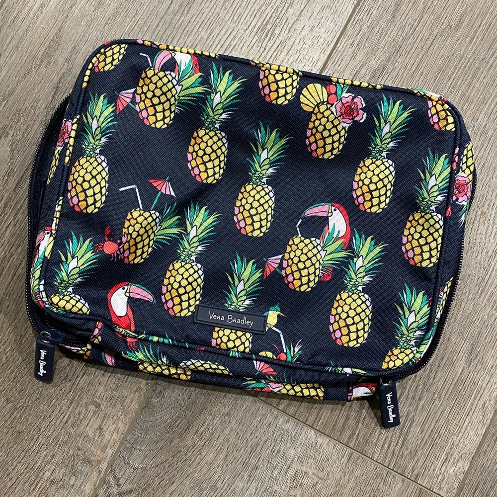 Cute Vera Bradley toiletry bag with pineapples and toucans